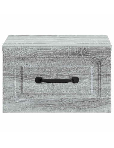 Mobiletto da notte a muro 2 pcs Grigio Sonoma 34,5 x 33 x 20 cm