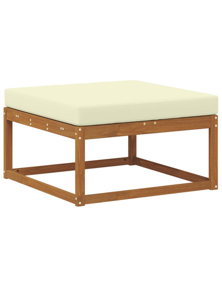Set di divani da esterno con cuscino 4 pcs Naturale e Crema