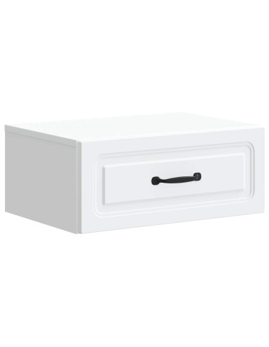 Mobiletto da notte a muro 2 pcs Bianco 49 x 34,5 x 20 cm