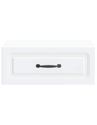 Mobiletto da notte a muro 2 pcs Bianco 49 x 34,5 x 20 cm