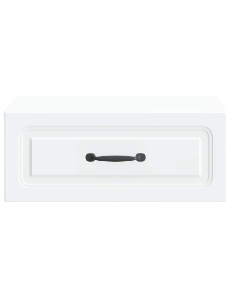Mobiletto da notte a muro 2 pcs Bianco 49 x 34,5 x 20 cm