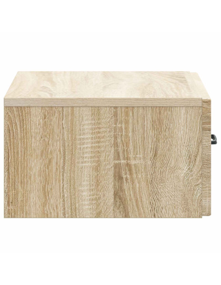 Mobiletto da notte a muro Rovere Sonoma 49 x 34,5 x 20 cm