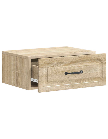 Mobiletto da notte a muro 2 pcs Rovere Sonoma 49 x 34,5 x 20 cm
