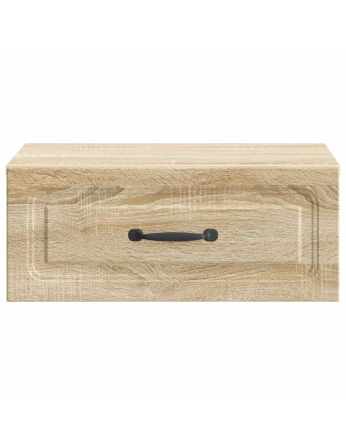 Mobiletto da notte a muro 2 pcs Rovere Sonoma 49 x 34,5 x 20 cm