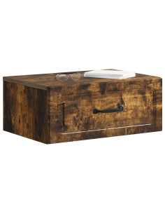 Mobiletto da notte a muro Rovere Fumo 49 x 34,5 x 20 cm 2