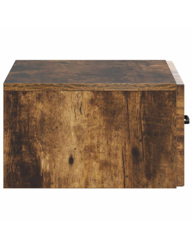 Mobiletto da notte a muro Rovere Fumo 49 x 34,5 x 20 cm