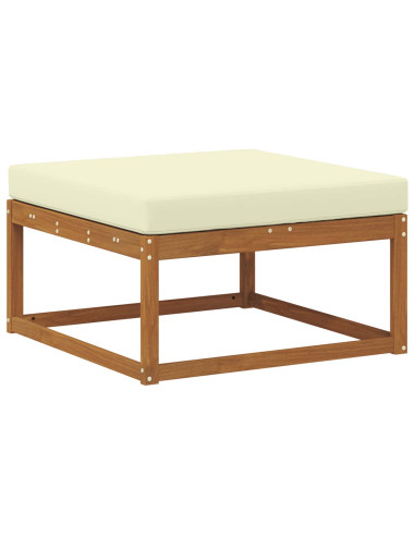 Set di divani da esterno con cuscino 4 pcs Naturale e Crema