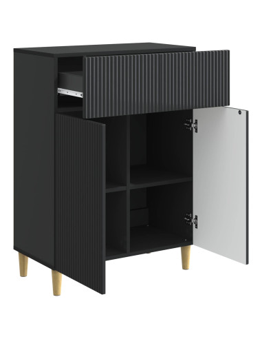 Credenza Nero 66 x 34,5 x 90 cm Legno ingegnerizzato