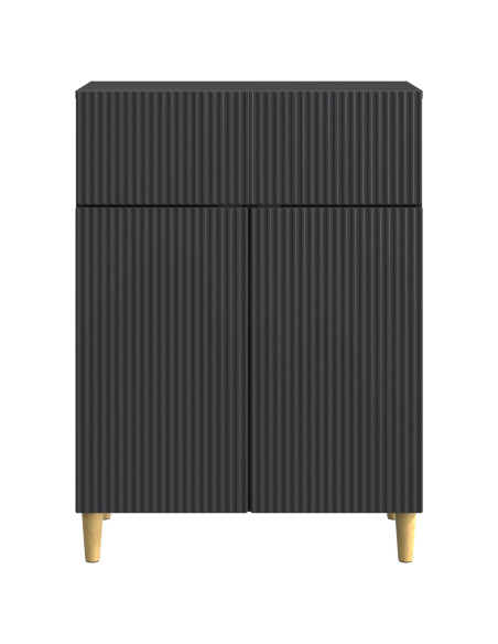Credenza Nero 66 x 34,5 x 90 cm Legno ingegnerizzato