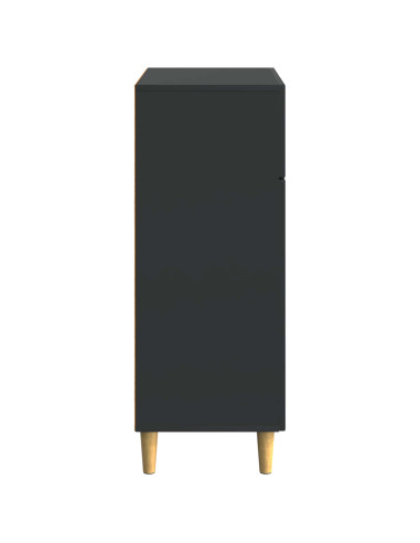 Credenza Nero 66 x 34,5 x 90 cm Legno ingegnerizzato