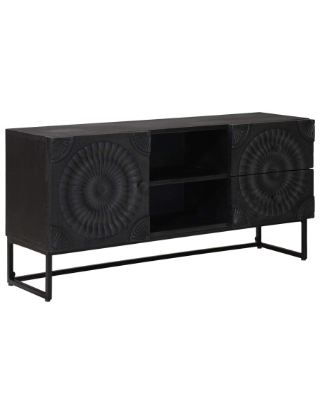 Mobile TV con cassetto con lo scaffale Nero 105 x 30 x 54 cm