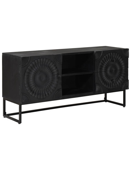 Mobile TV con cassetto con lo scaffale Nero 105 x 30 x 54 cm
