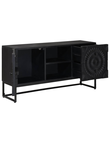 Mobile TV con cassetto con lo scaffale Nero 105 x 30 x 54 cm