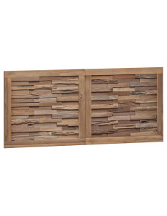 Testiera Naturale 120 cm Legno di teak solido 2