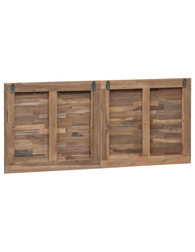 Testiera Naturale 120 cm Legno di teak solido