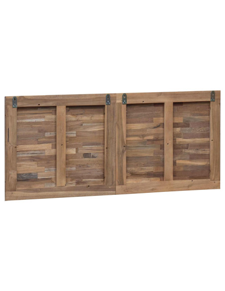 Testiera Naturale 120 cm Legno di teak solido