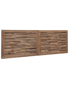 Testiera Naturale 140 cm Legno di teak solido 2