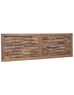 Testiera Naturale 160 cm Legno di teak solido 2