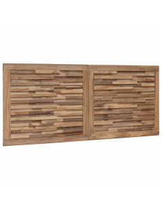 Testiera Naturale 120 cm Legno di teak solido 2