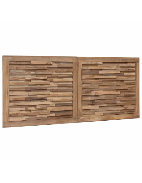 Testiera Naturale 120 cm Legno di teak solido