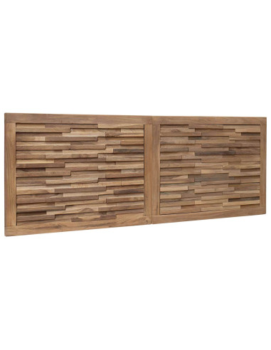 Testiera Naturale 140 cm Legno di teak solido