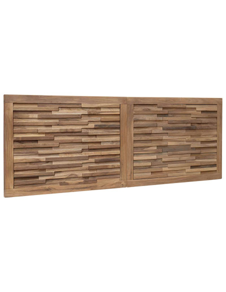 Testiera Naturale 140 cm Legno di teak solido