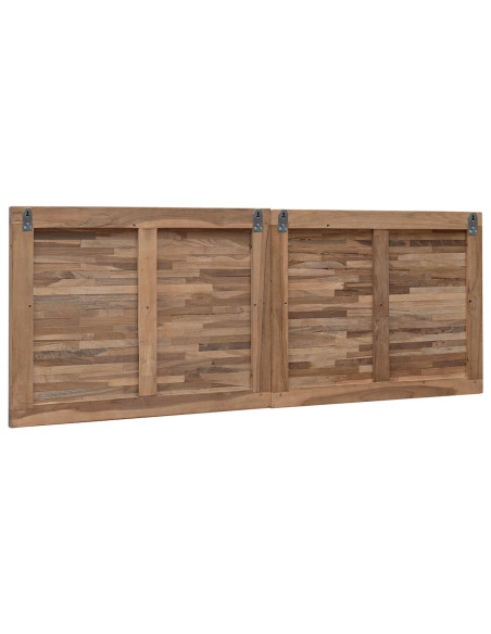 Testiera Naturale 140 cm Legno di teak solido
