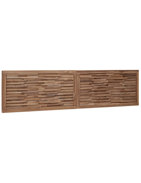 Testiera Naturale 180 cm Legno di teak solido