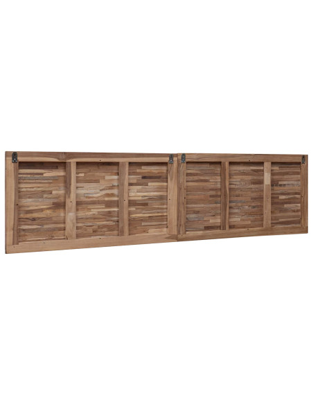 Testiera Naturale 180 cm Legno di teak solido