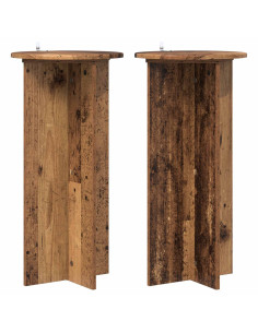 Supporto per piante 2 pcs Legno antico 40 x 40 x 80 cm 2