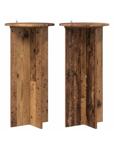 Supporto per piante 2 pcs Legno antico 40 x 40 x 80 cm
