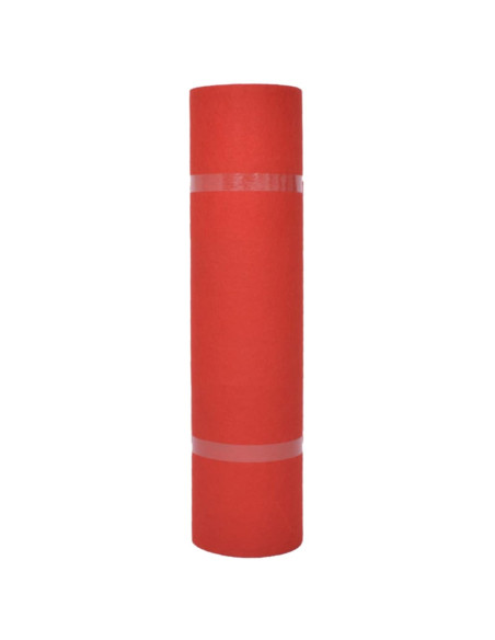 Tappeto Tinta unita Rosso 1,2 x 12 m Poliestere