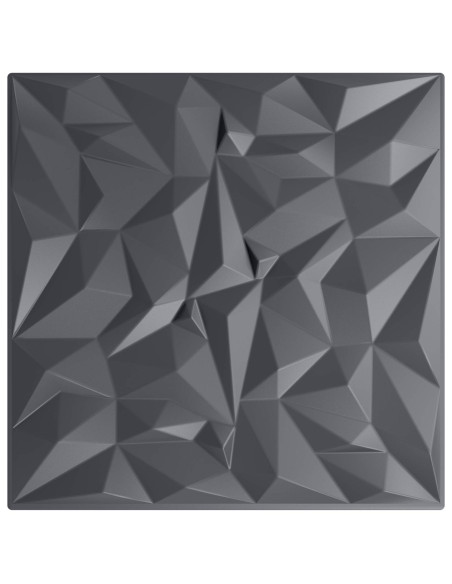 Pannelli da parete 12 pcs Grigio ametista 50 x 50 cm