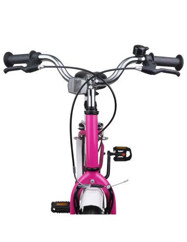 Bicicletta per Bambini 24 Pollici per 8-12 anni Rosa Bianco