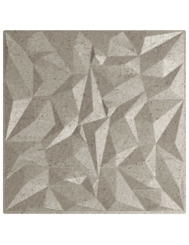 Pannelli da parete 48 pcs Beton ametista 50 x 50 cm Schiuma XPS
