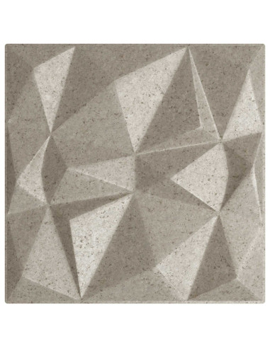 Pannelli da parete 12 pcs Beton Diamante 50 x 50 cm Schiuma XPS