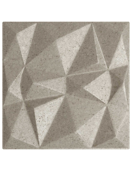Pannelli da parete 12 pcs Beton Diamante 50 x 50 cm Schiuma XPS