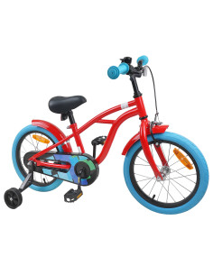 Bicicletta per Bambini 16 Pollici per bambini di 4-6 anni Rosso 2