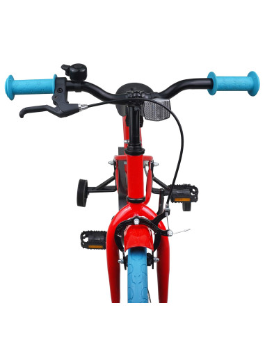 Bicicletta per Bambini 16 Pollici per bambini di 4-6 anni Rosso