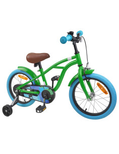 Bicicletta per Bambini 16 Pollici per bambini di 4-6 anni Verde 2