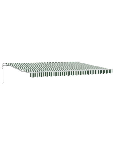 Tettuccio Elettrico Retrattile Verde e Bianco 450 × 300 cm