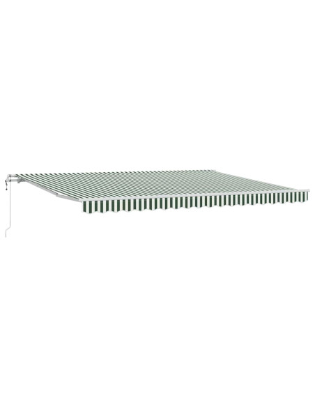 Tettuccio Elettrico Retrattile Verde e Bianco 450 × 300 cm
