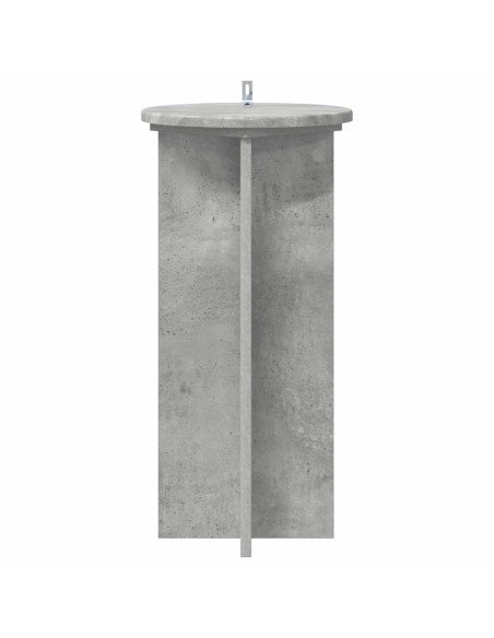 Supporto per piante 2 pcs Grigio Cemento 29,5 x 29,5 x 60 cm