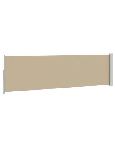 Tenda laterale retrattile Beige 300 x 120 cm Poliestere