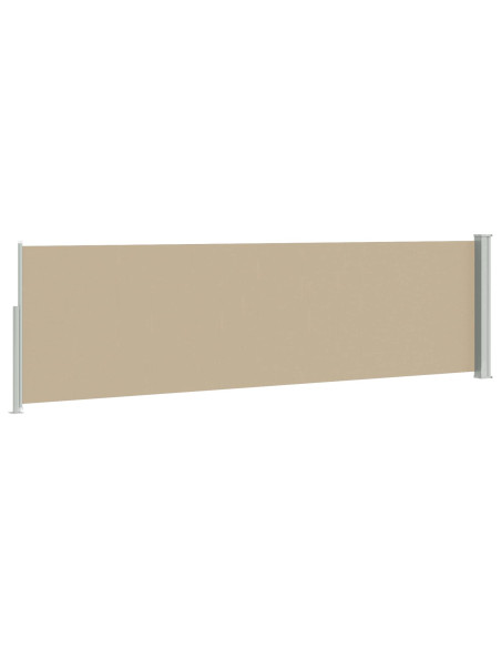 Tenda laterale retrattile Beige 300 x 120 cm Poliestere