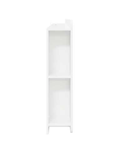 Testata del letto con archiviazione Bianco Legno ingegnerizzato