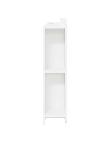 Testata del letto con archiviazione Bianco Legno ingegnerizzato