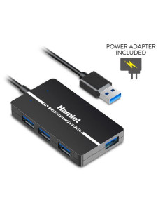 HUB USB3.0 SLIM 4P. 5GBPS ALIM.10W 2