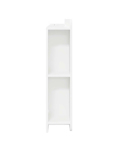 Testata del letto con archiviazione Bianco Legno ingegnerizzato