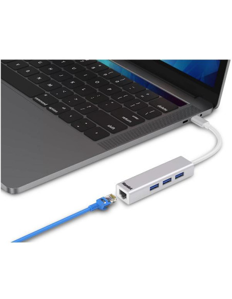 HUB 3 USB 3.1 TYPE C + LAN RJ45